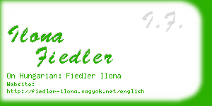 ilona fiedler business card